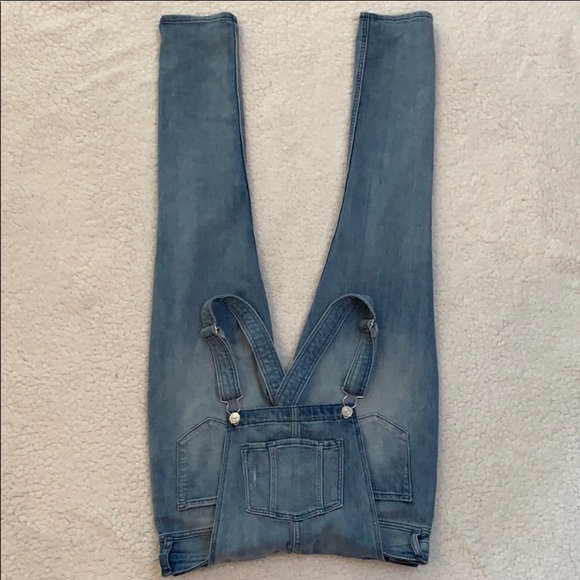 H&M Other - H&M Light Wash Distressed Denim Overalls